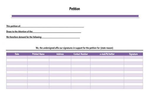 20+ Free Petition Templates &amp; Forms (Editable)