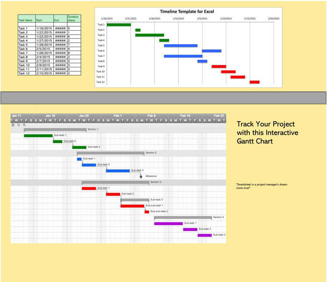 Timeline Excel Template 04