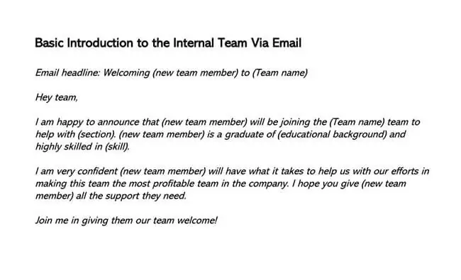 How To Introduce New Team Members With Examples