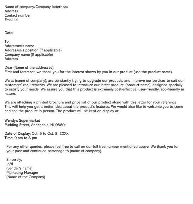 Business Introduction Letter Free Template 05