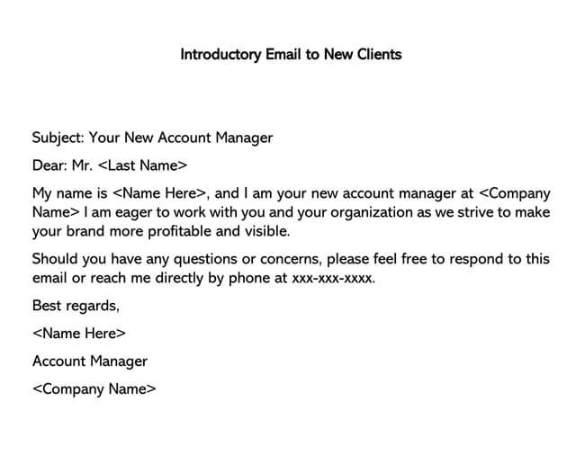 how to write a business introduction email