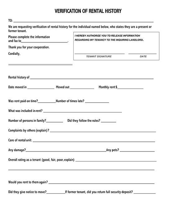Editable Form Sample 01 in Word Format