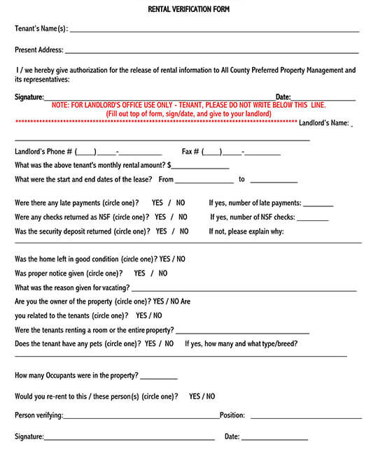 Editable Form Sample 04 in Word Format
