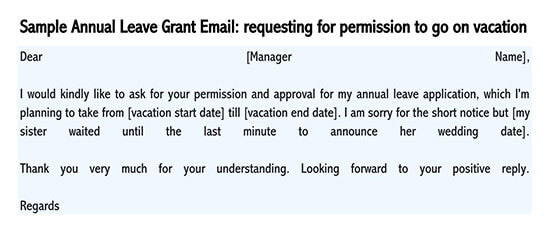 Leave Permission Letter: Word Template and Example