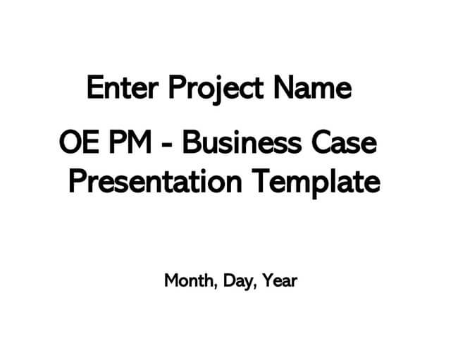 Business Case Template 04