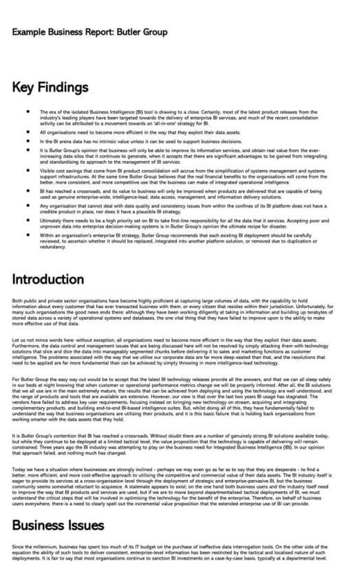 How to Structure a Business Report (with Examples)
