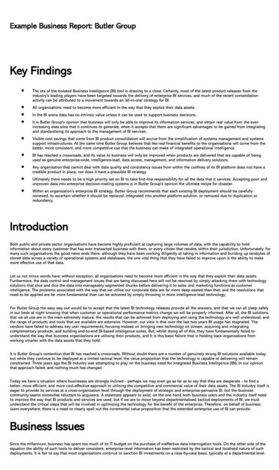 How to Structure a Business Report (with Examples)