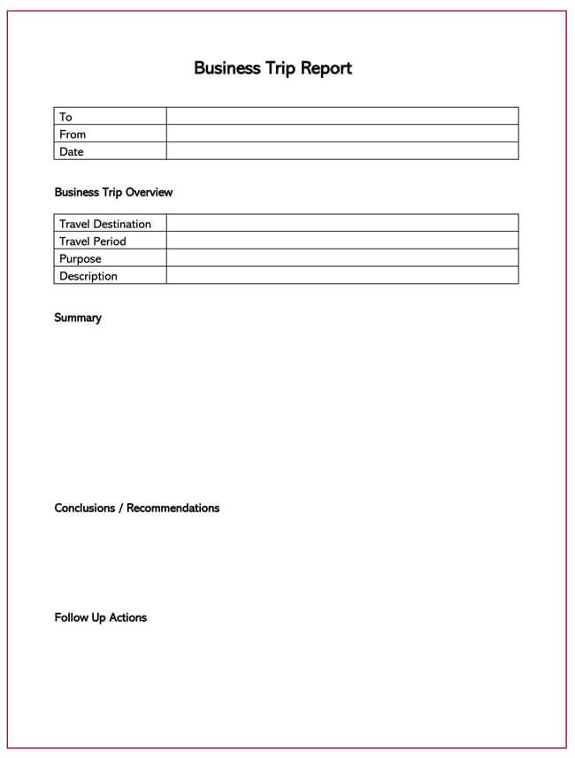 Free Template for Structuring a Business Report 05