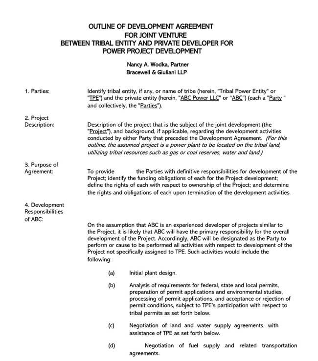 Joint Venture Agreement Template 14