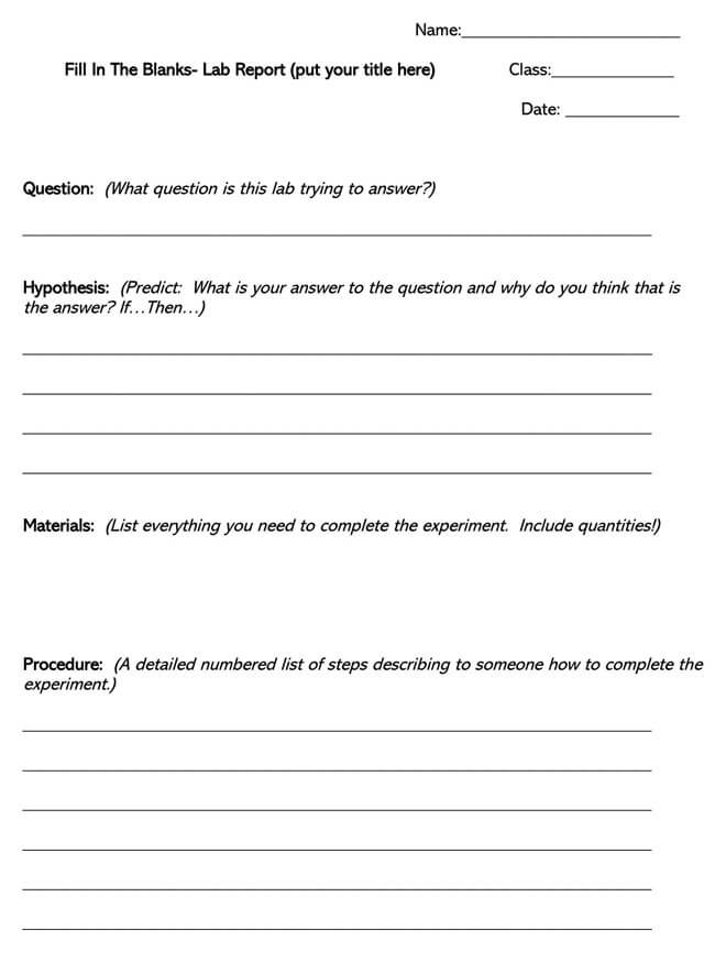 Lab Report Template 04