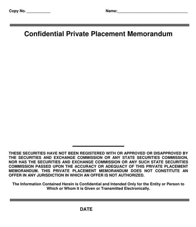 Comprehensive Private Placement Memorandum PDF