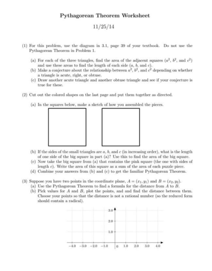 32 FREE Pythagorean Theorem Worksheets