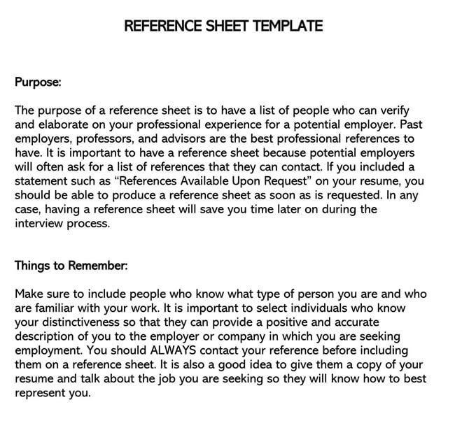 Reference Page Template 07