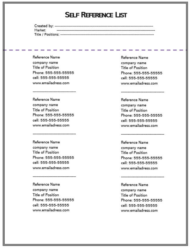 Reference Page Template 24