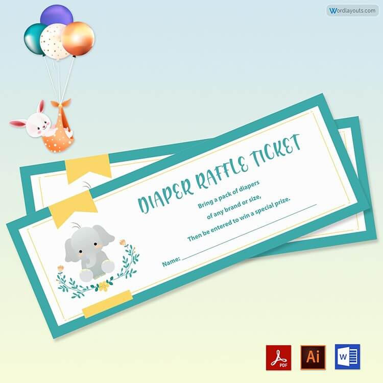Diaper Raffle Ticket Format Free