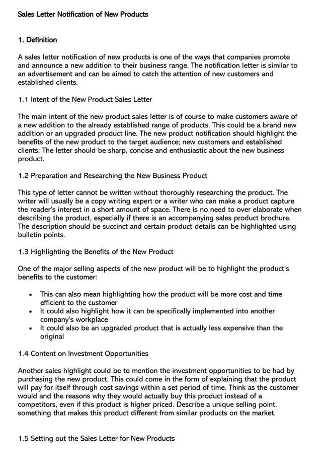 Sales Letter Template 17