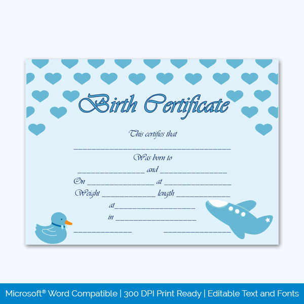 Birth Certificate Free for Pets