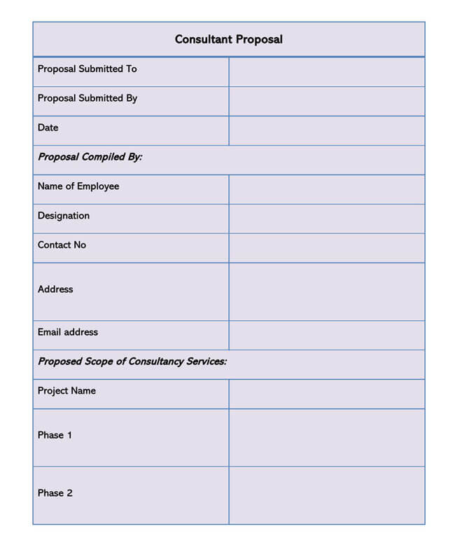 Free Consulting Proposal Template in Word 10