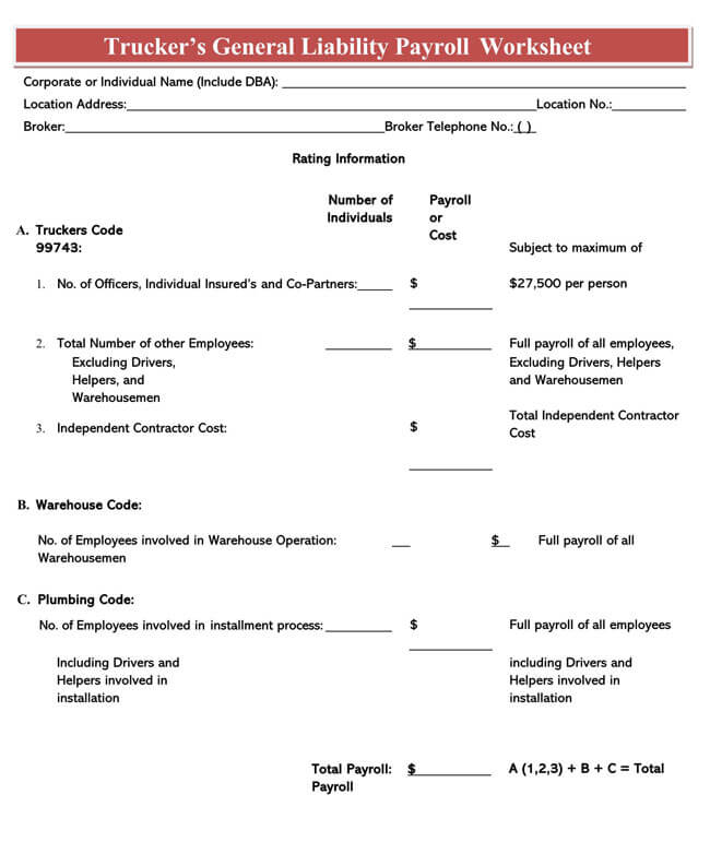 Small Business Payroll Template 04