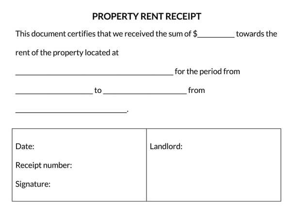 Editable Rent Receipt Template PDF 06