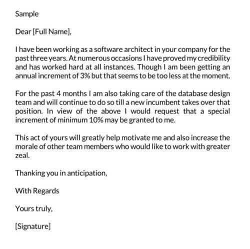 Salary Increase Letter Word Format Salary Increase Letter Word Format