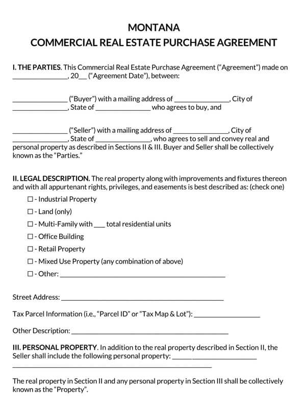Montana-Commercial-Real-Estate-Purchase-Agreement_