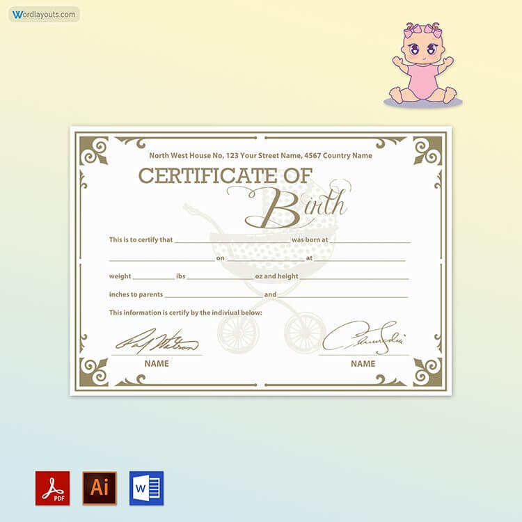 Certificate of Birth Word Format