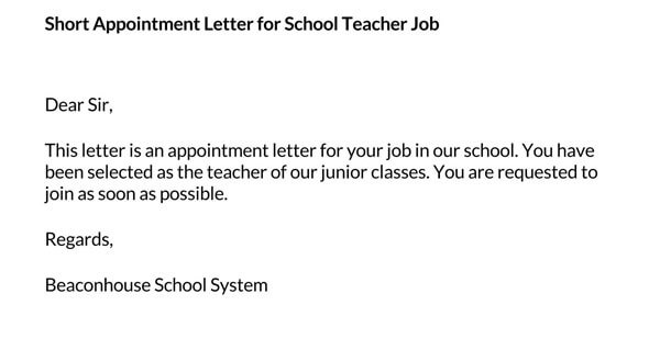 Short-Appointment-Letter-for-School-Teacher-Job_
