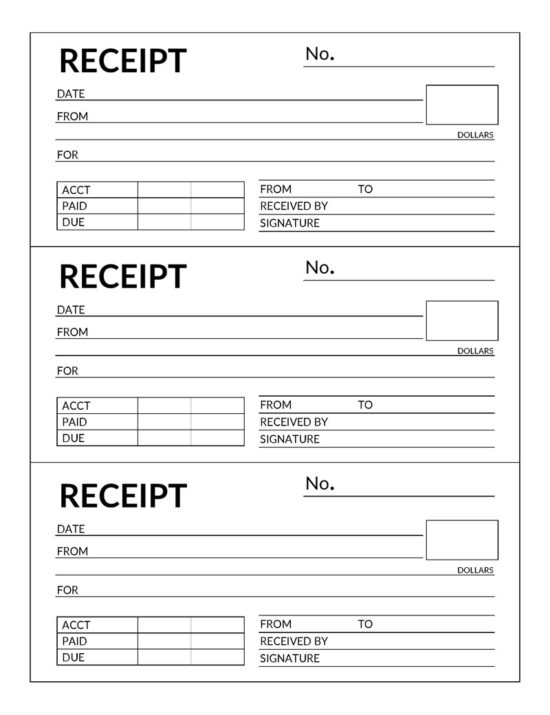 50+ Free Rent Receipt Templates [Printable] - Excel | Word | PDF