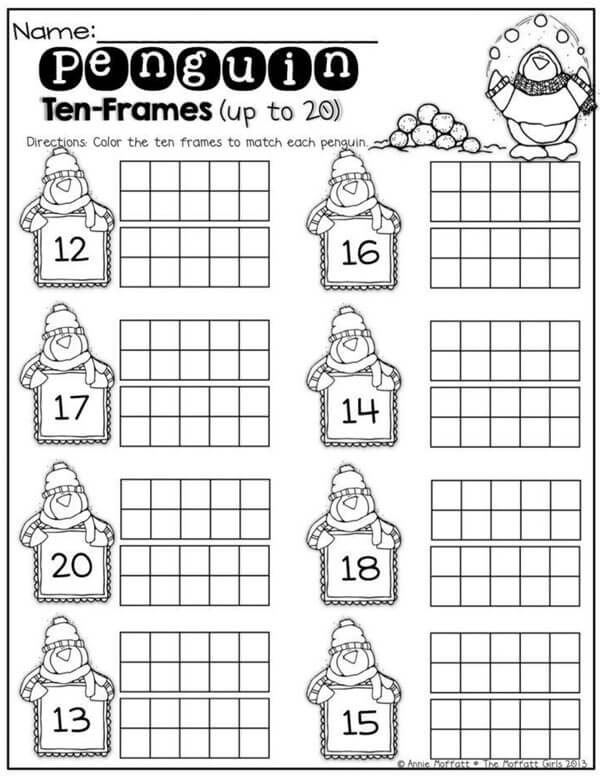 Free Ten Frame Template 09 in Docs