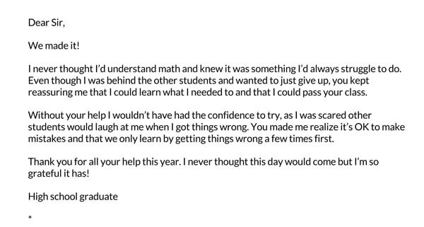 Editable teacher appreciation letter example 02