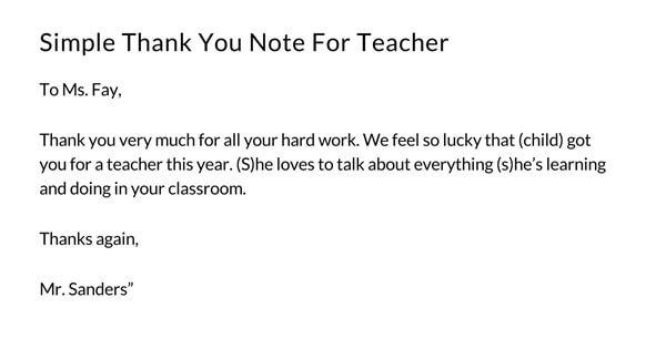 Printable thank you letter for teachers 08