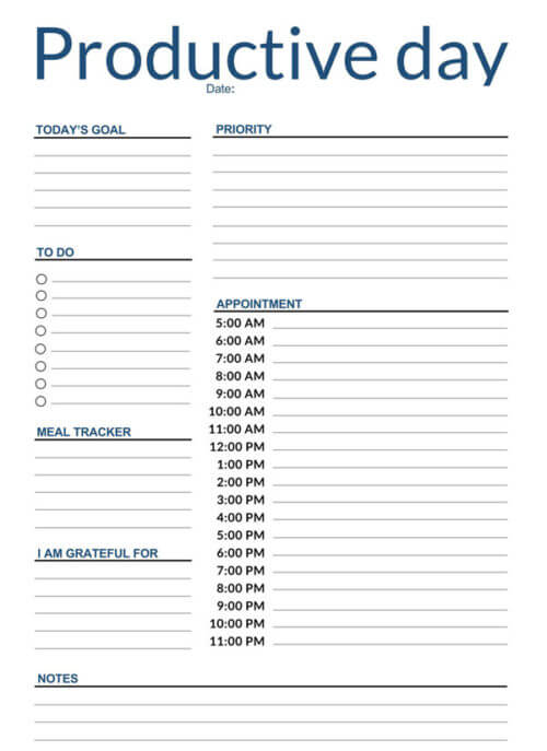 free printable daily planner 2021 pdf