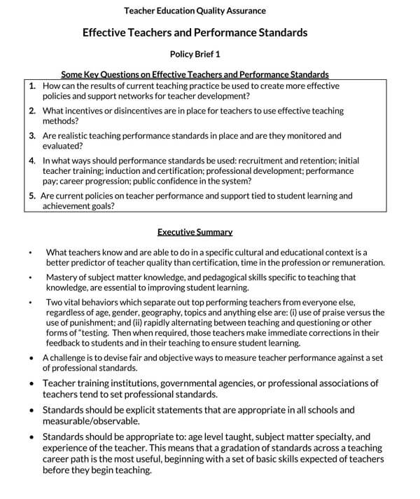 Policy Brief Template Download