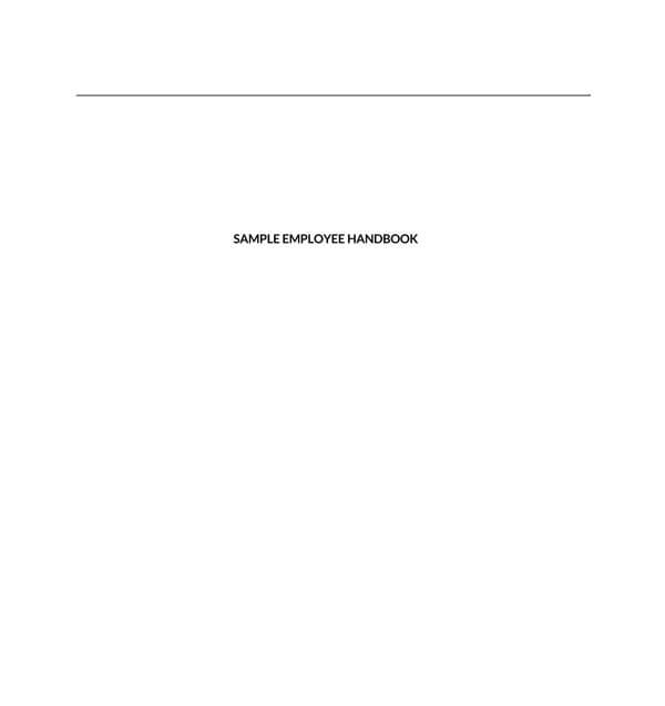 Free Comprehensive Employee Receipt Handbook Example for Word Format