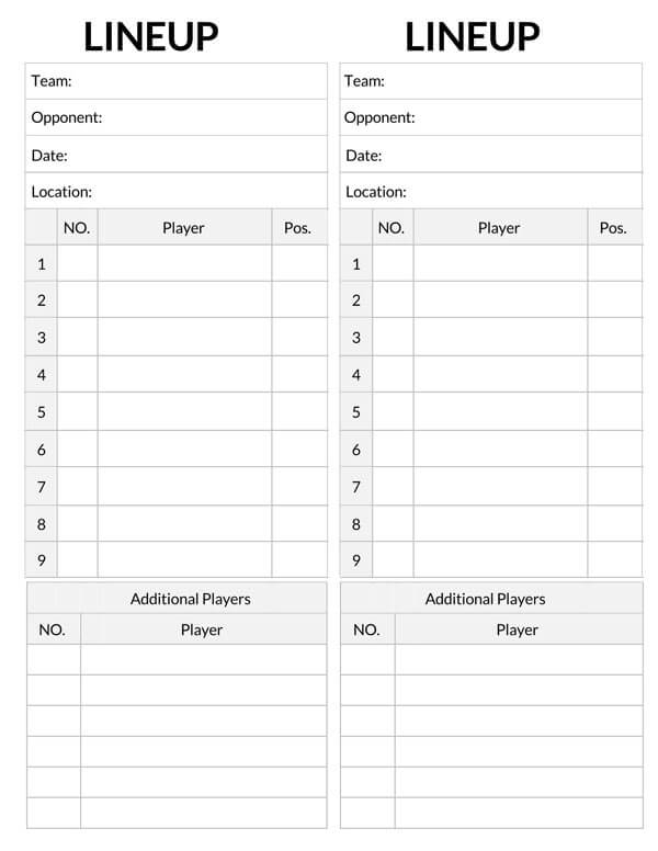 Excel baseball lineup template printable 28