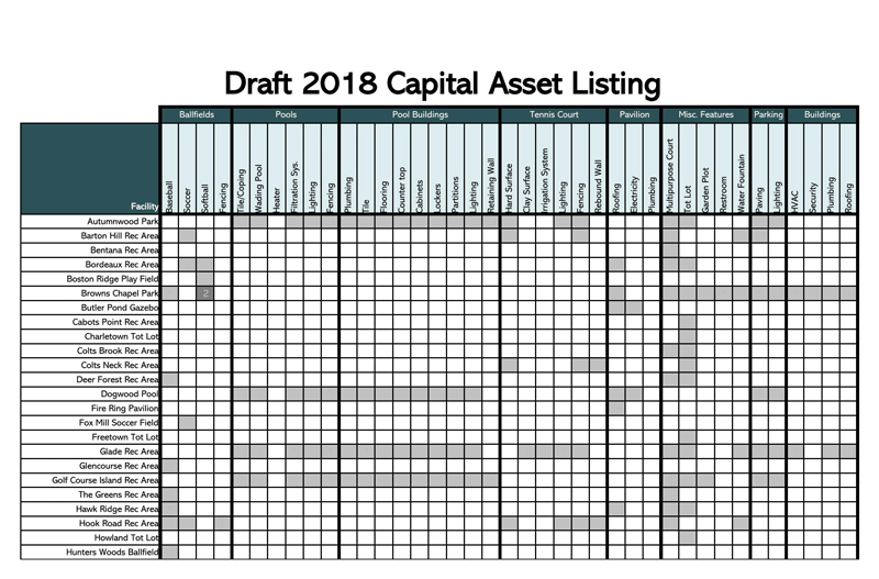 Example of Asset List Template: Editable Form