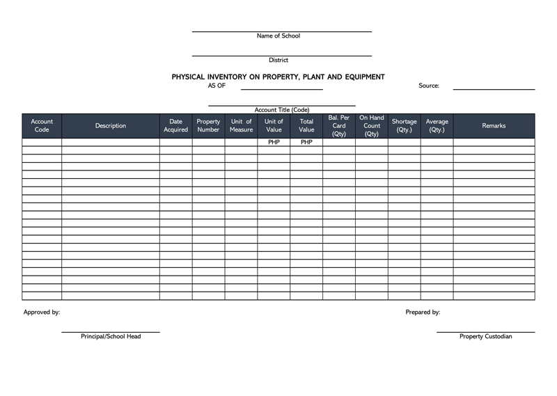 Editable Asset List Form