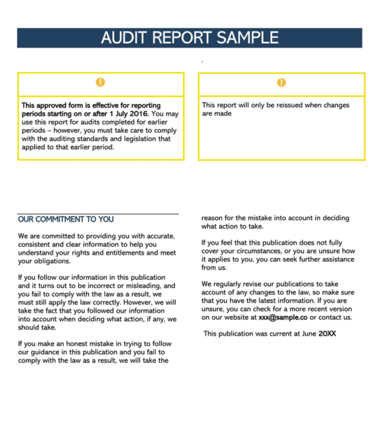 50 Free Audit Report Templates [Format] - Internal, External