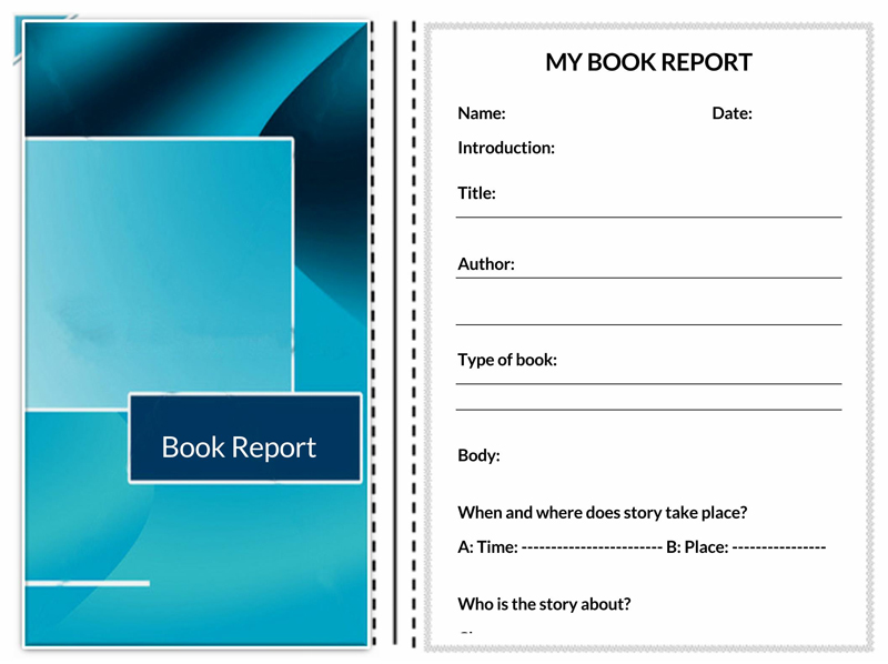 written book reports by students