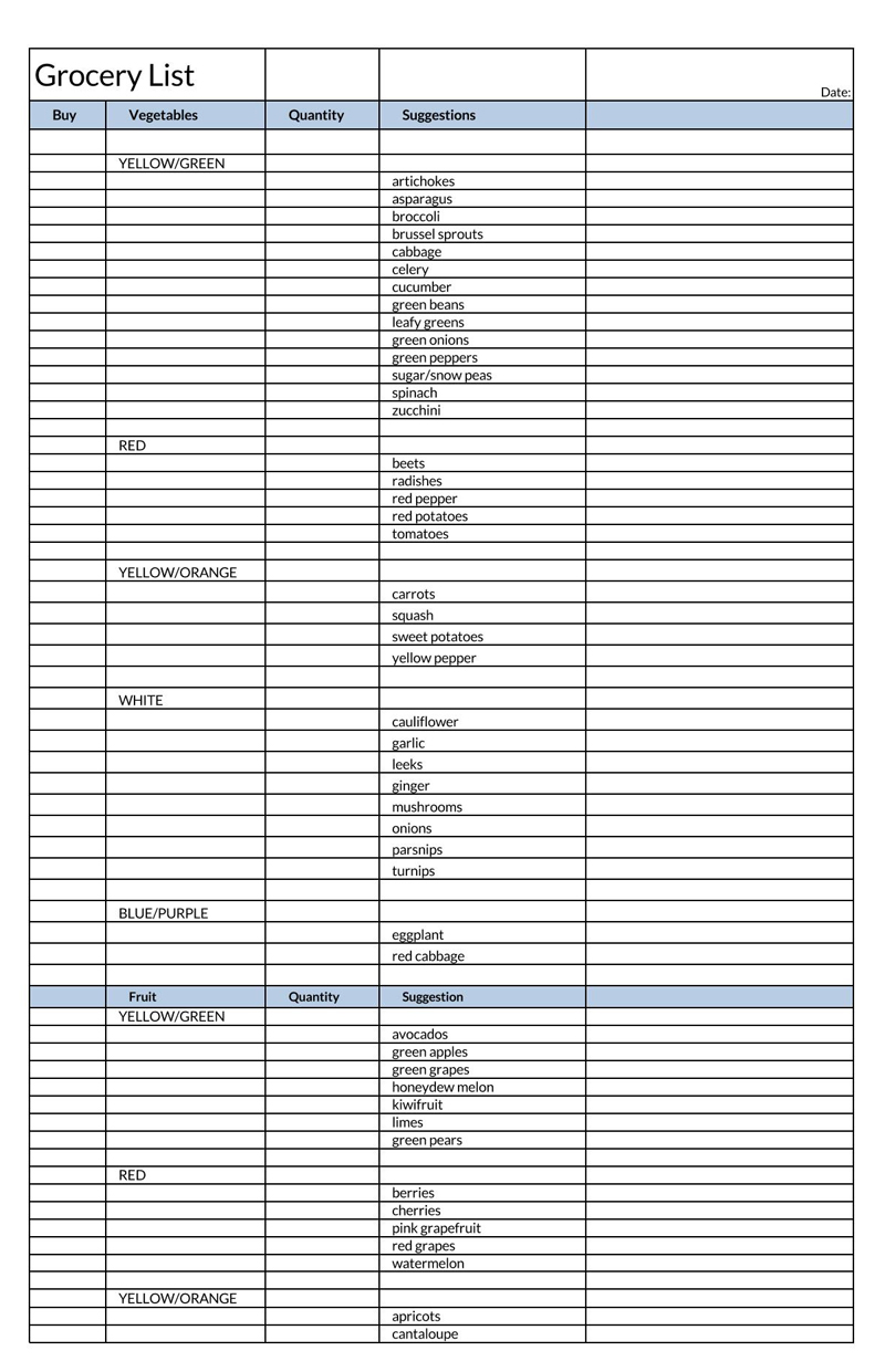 User-friendly grocery list template 08