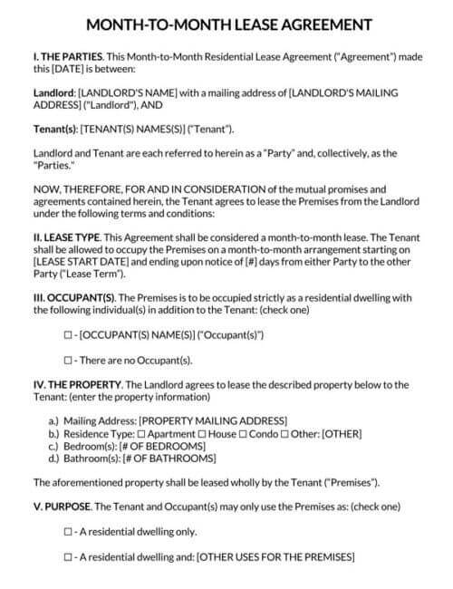 High-Quality Rental Agreement Template