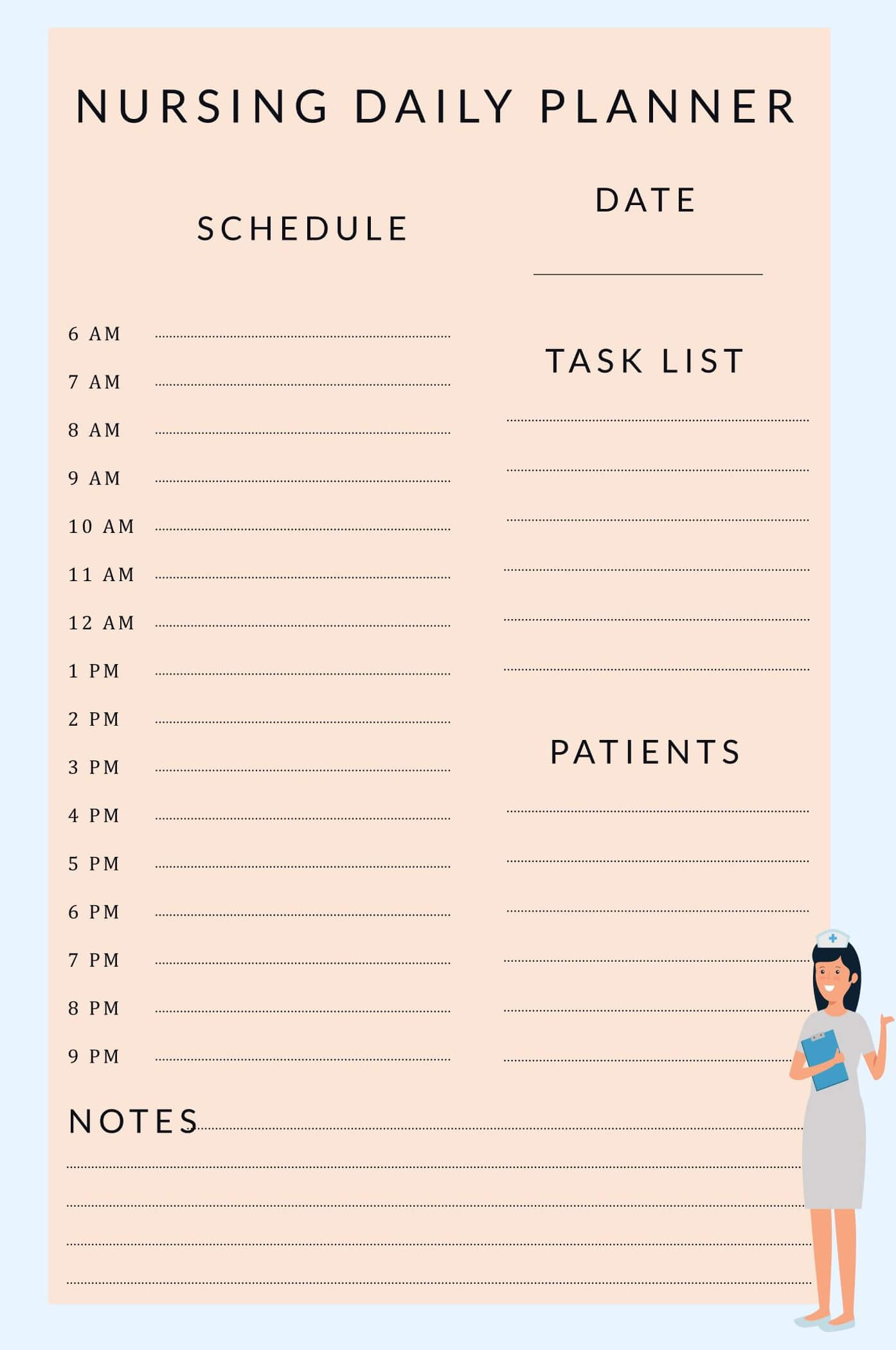 free printable day planner 2021