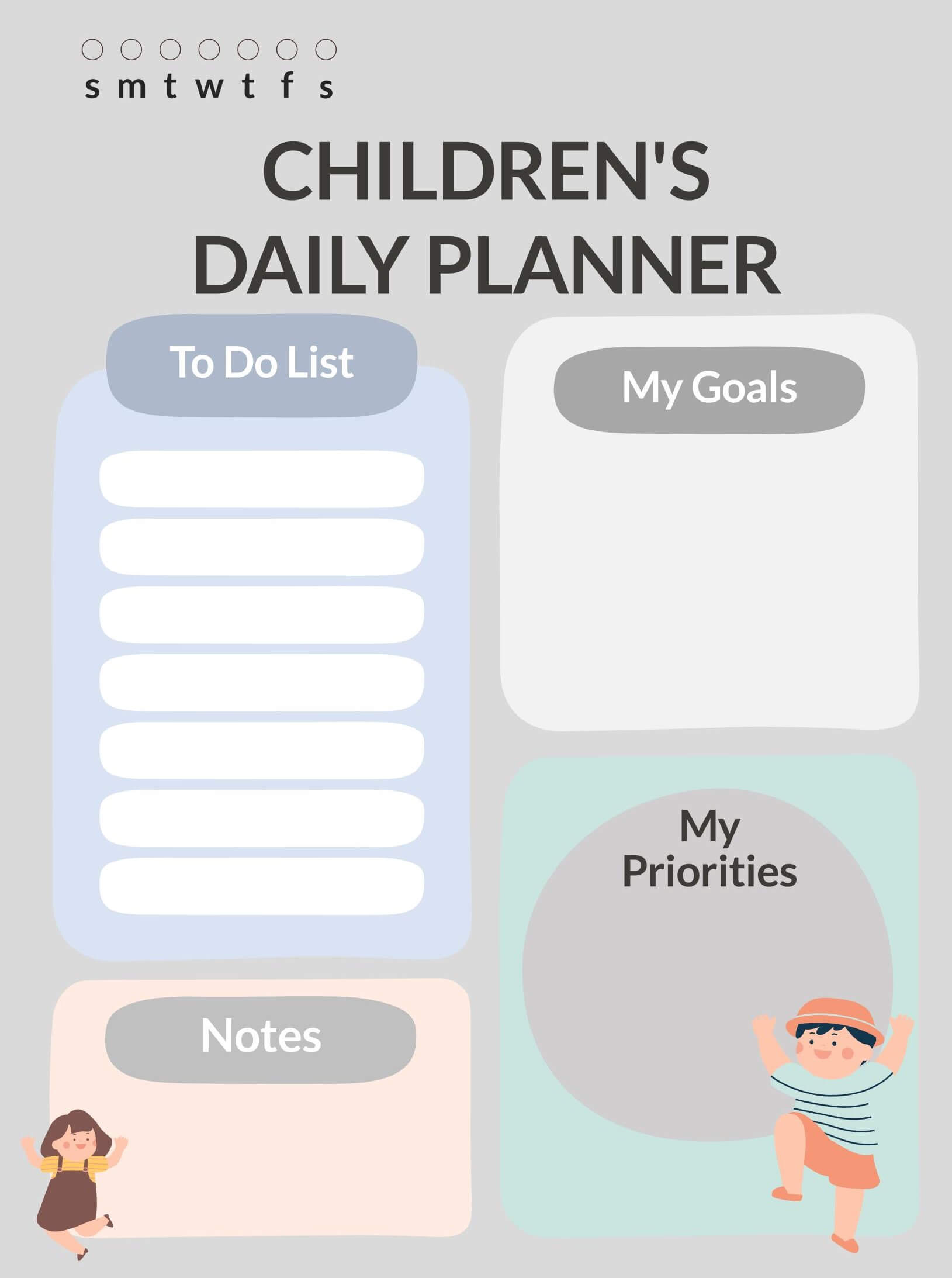 free printable daily planner pdf