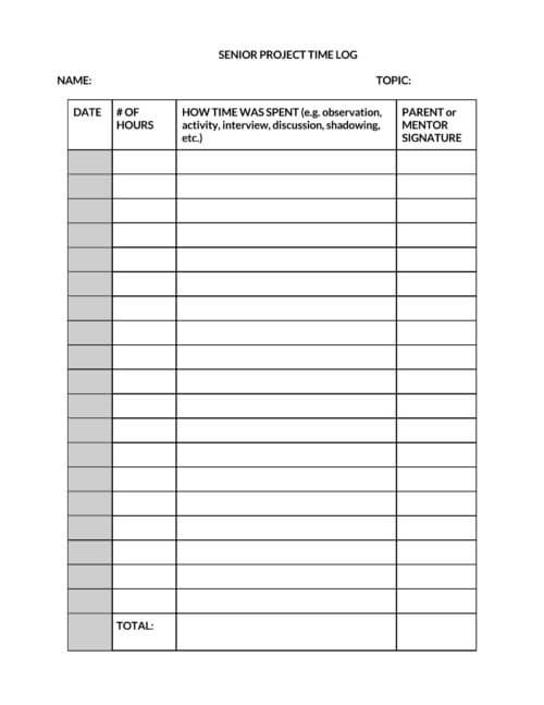 daily work log sheet template
