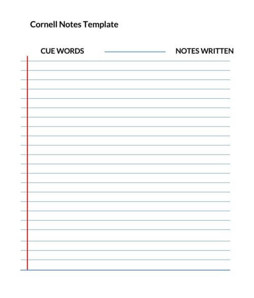 cornell note template download