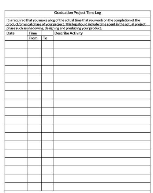 blank log sheet templates