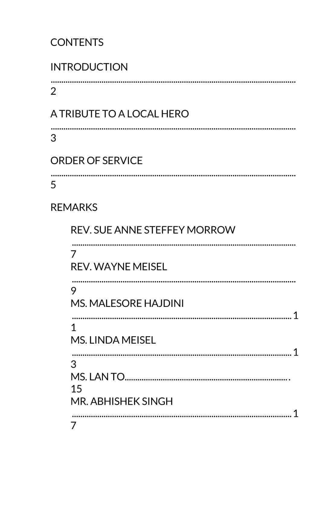 free microsoft word funeral templates