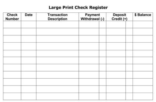 checkbook register template google sheets