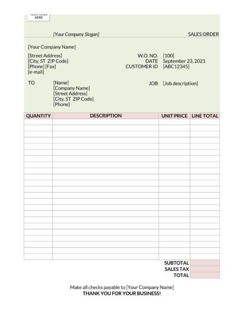 purchase order template microsoft office